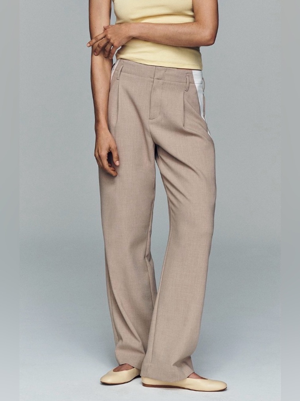 Maeve Tapered High Rise Belt Trousers NWT size 4